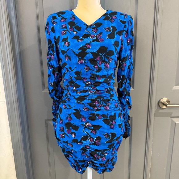 Zara Dresses & Skirts - Zara Blue and Purple Long Sleeve Dress.